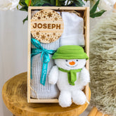 Baby Snowman Personalised Christmas Hamper Gift