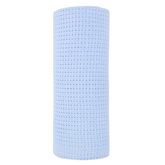 Pure Cotton Cellular Knit Shawl in Baby Blue