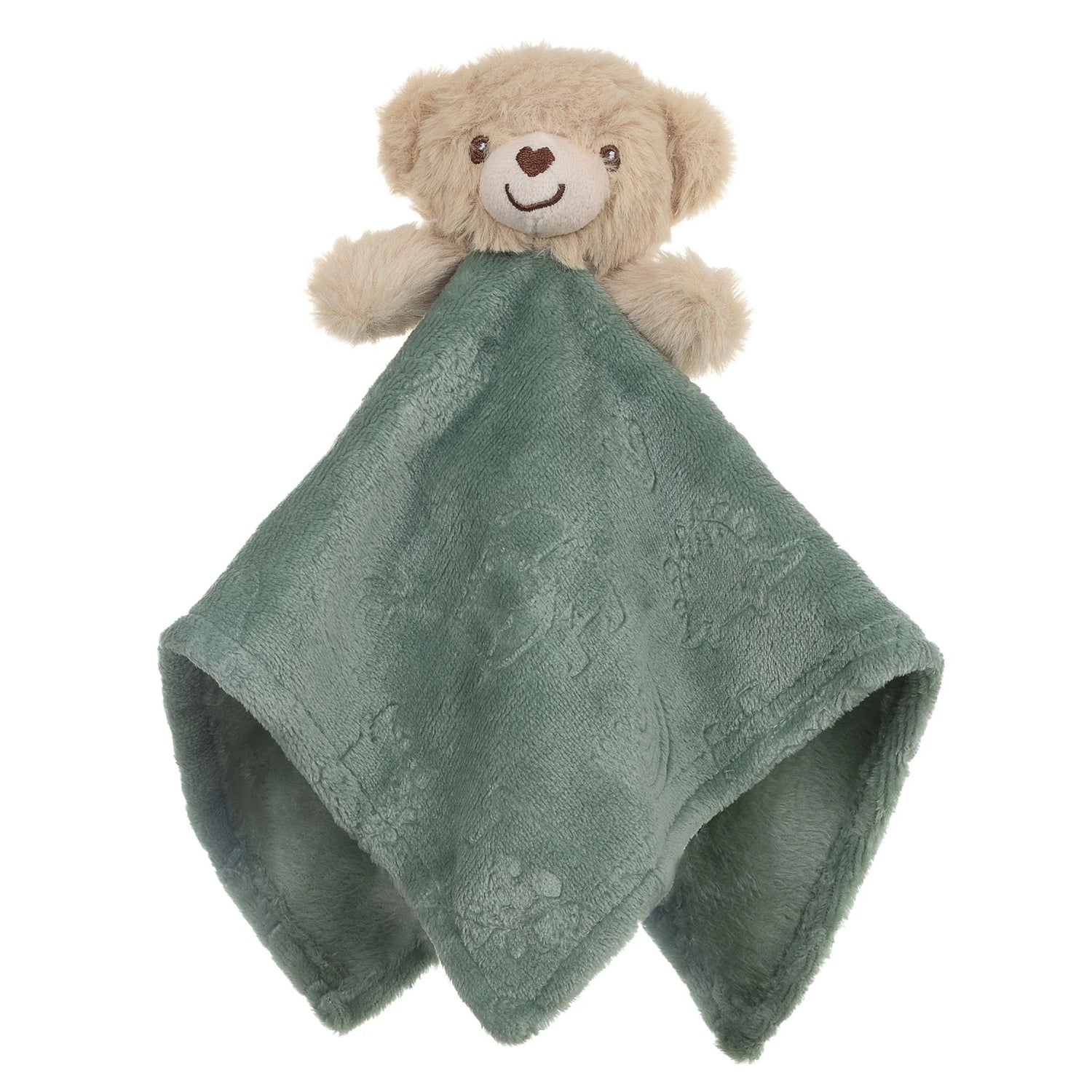 Sage Green Teddy Comforter with Blanket