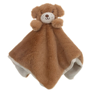 Fluffy Brown Dog Comforter Toy