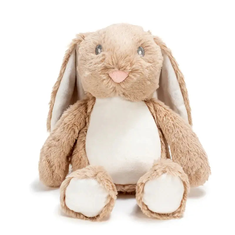 Brown Personalised Rabbit Plush Baby Toy - Large