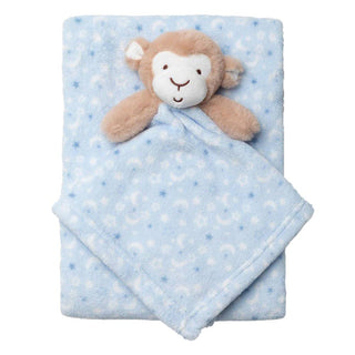 Lil Monkey Comforter and Blanket Set