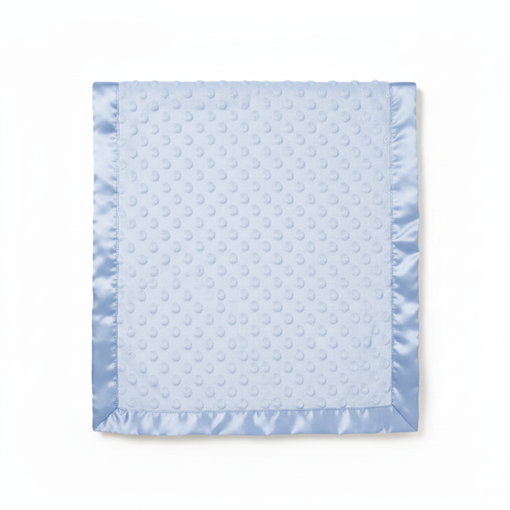 Luxury Super Soft Dimple Wrap Blanket in Blue