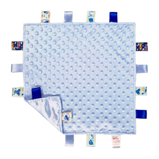 Small Comforter Blanket in a Blue Soft Mink Design