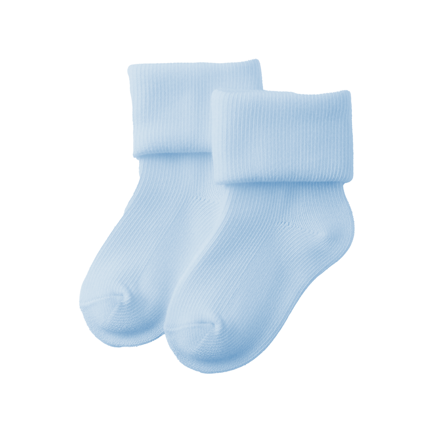 Baby Blue Cotton Socks - 0-3 Months