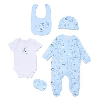 5 Piece Dinosaur Clothing Set (Bib, Babygrow & More)