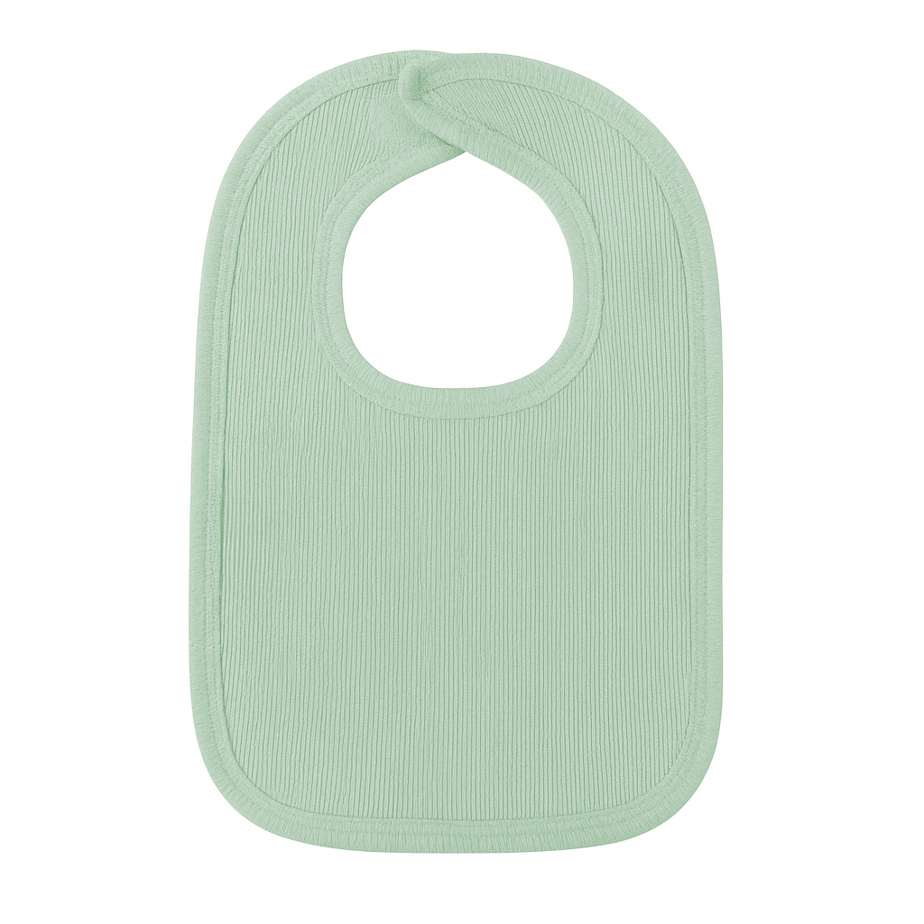 Sage Green Velcro Newborn Baby Bib