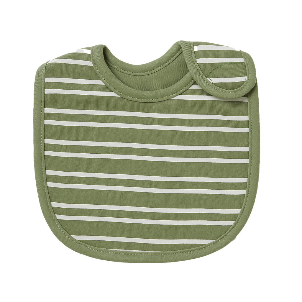 Green Striped Bib