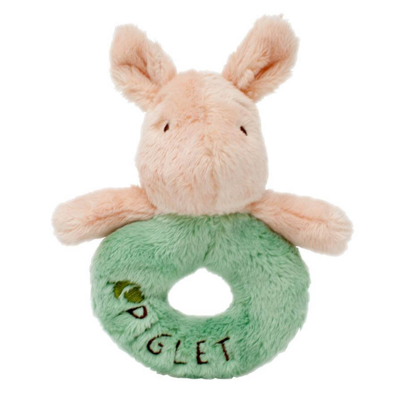 Winnie The Pooh Piglet Baby Ring Rattle Toy
