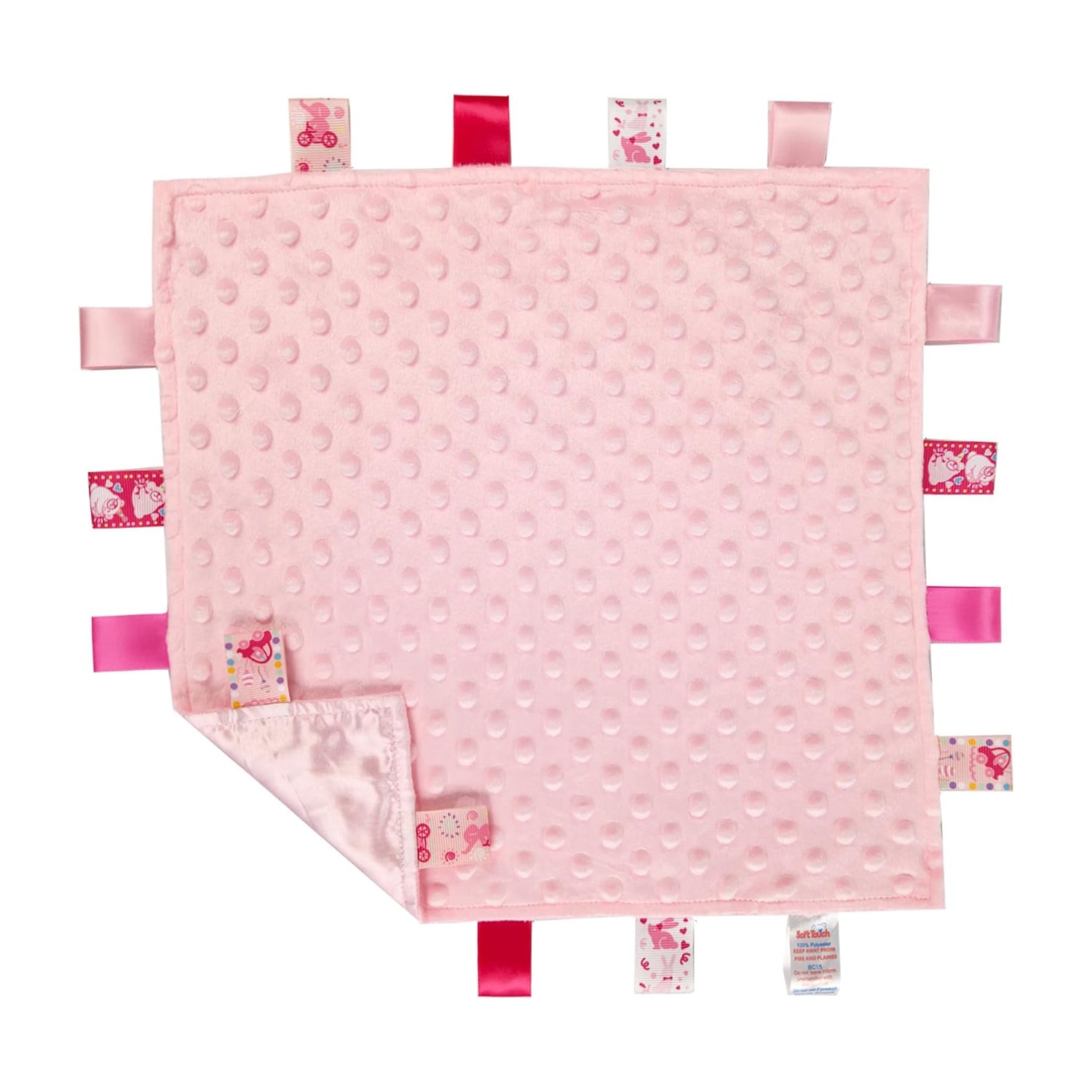 Small Comforter Blanket in a Pink Soft Mink Design