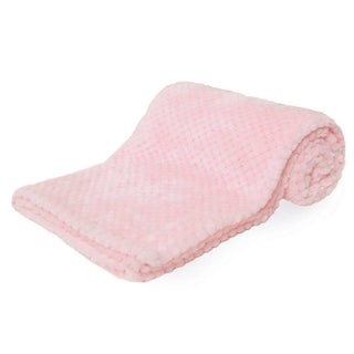 Baby Pink Waffle Swaddling Blanket Wrap