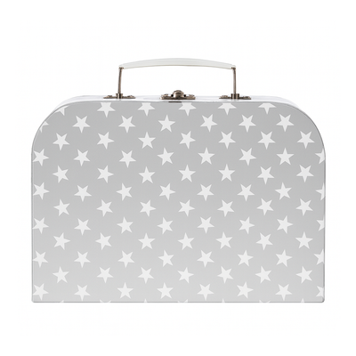 Large Hamper Gift Box in a Grey Star Suitcase Design