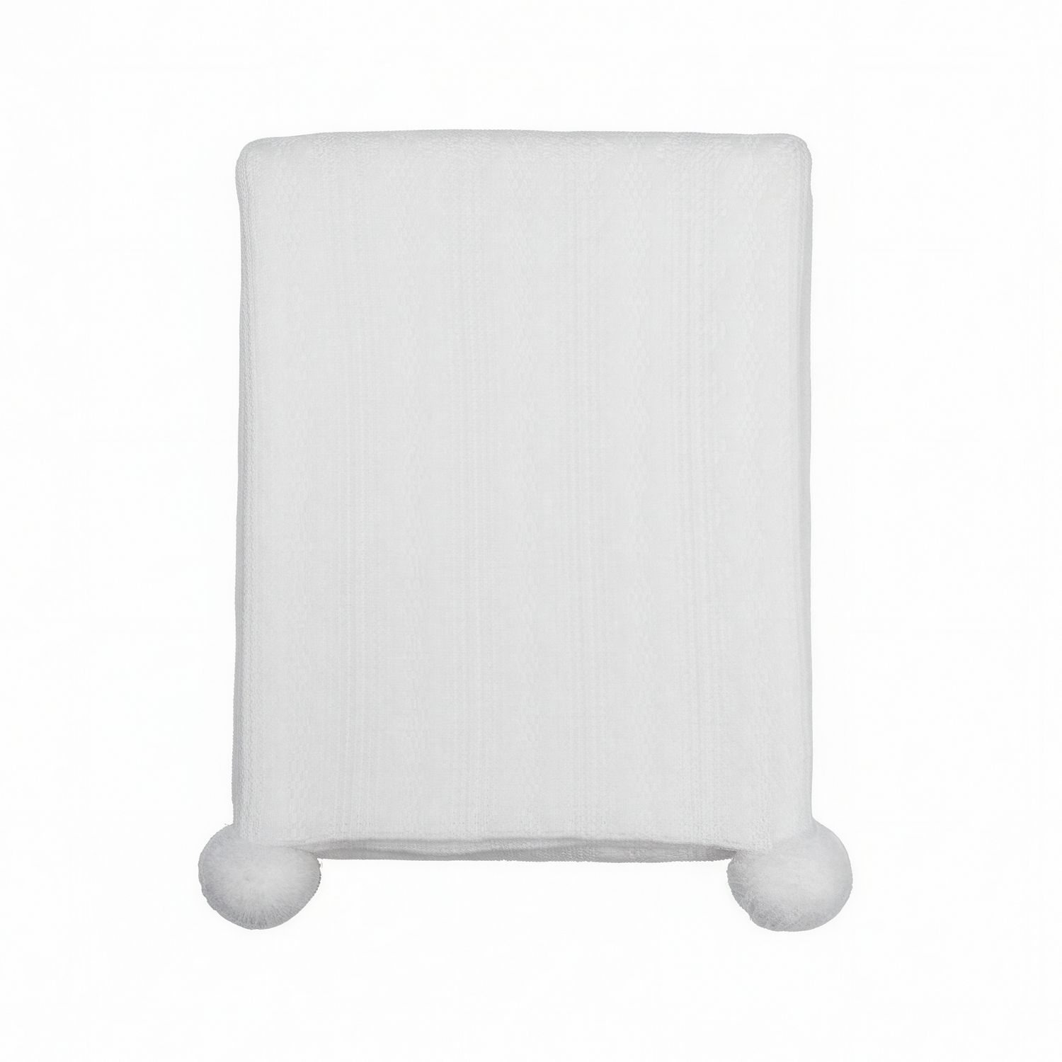 Knitted Wrap with Sherpa Back in White